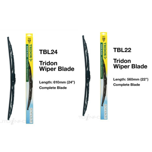 Front Wiper Blade Set - Toyota Landcruiser 100 Series 1HD 1998-2007