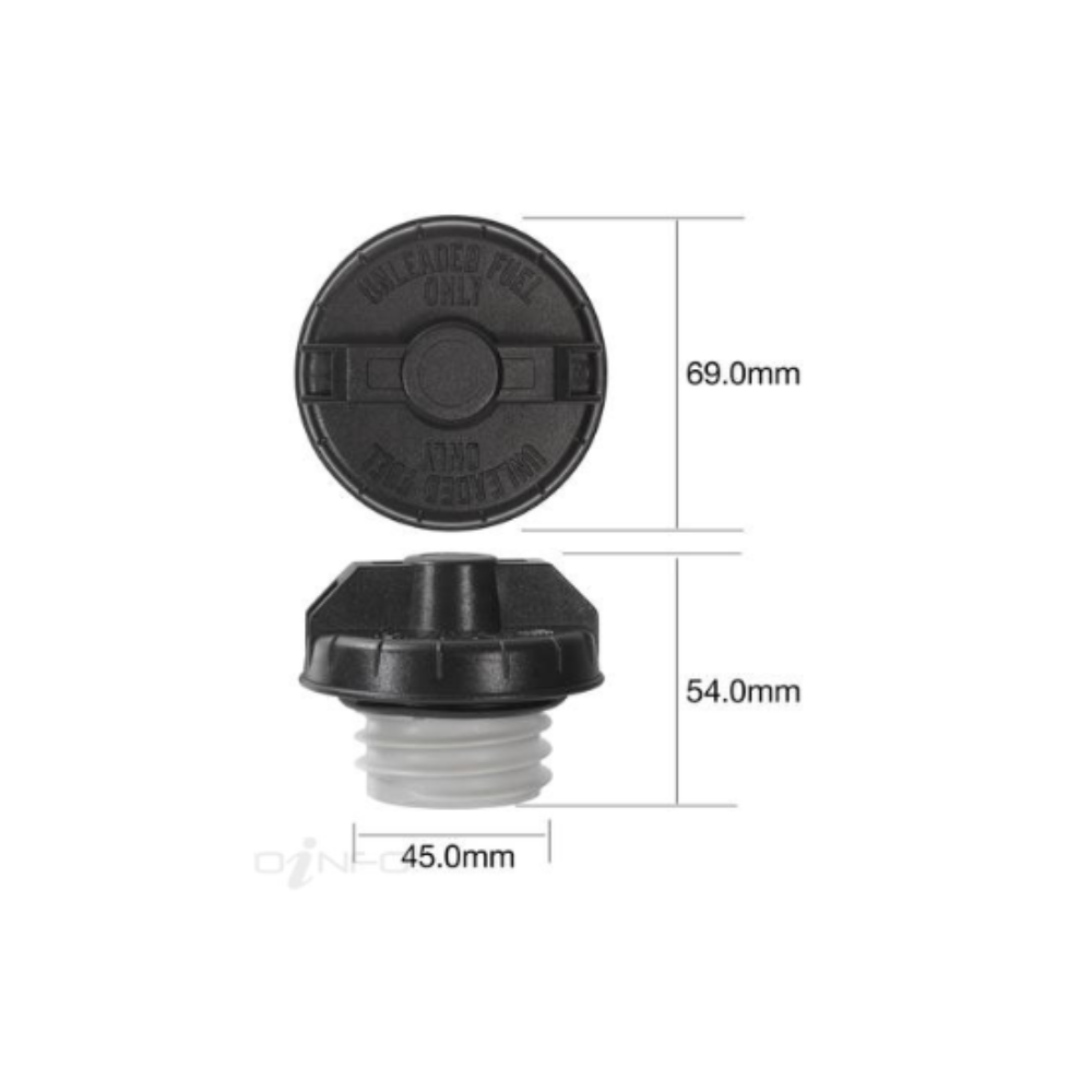 Tridon Fuel Filler Cap - Toyota KUN25 Hilux 2KDFTV 2.5L Diesel 2005-09/2008