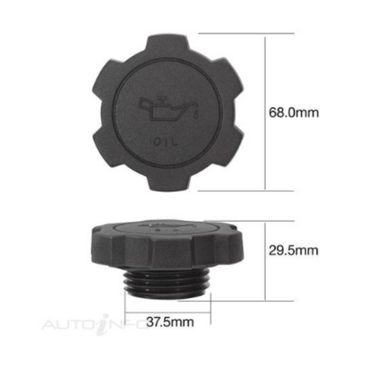 Oil Filler Cap - Toyota Landcruiser 80 Series 1HD 1990-1998