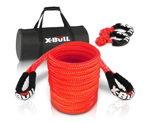 X-BULL 28600lbs Kinetic Rope + 2x Soft Shackles