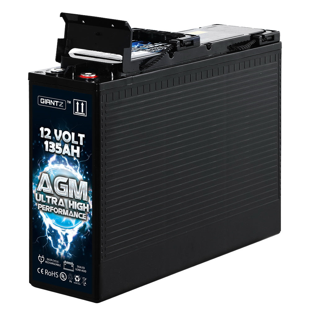 Giantz SLIM 135Ah 12V Sealed AGM Deep Cycle Battery