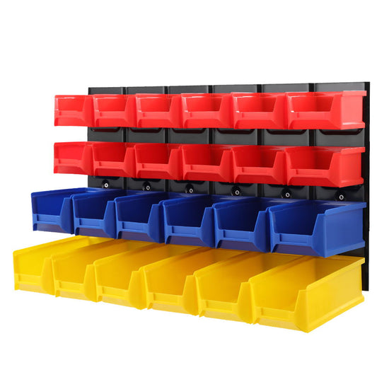 24 Bin Wall Mounted Storage Rack