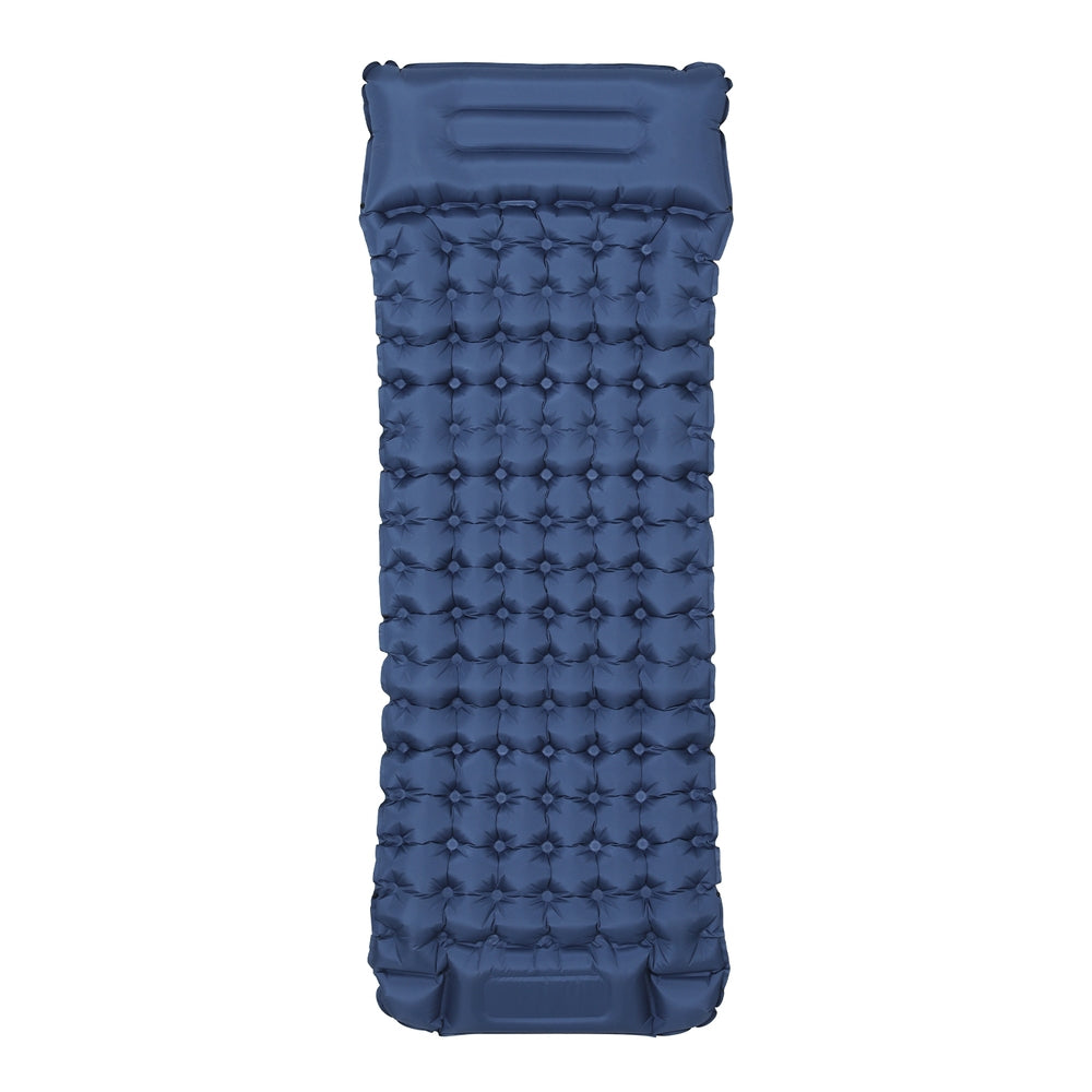 Weisshorn Self Inflating Camping Mattress Single 9cm Blue