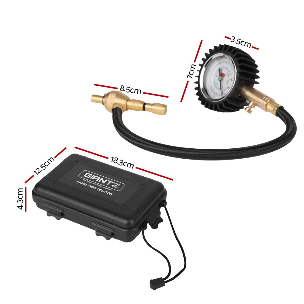 Giantz Tyre Deflator with Pressure Gauge