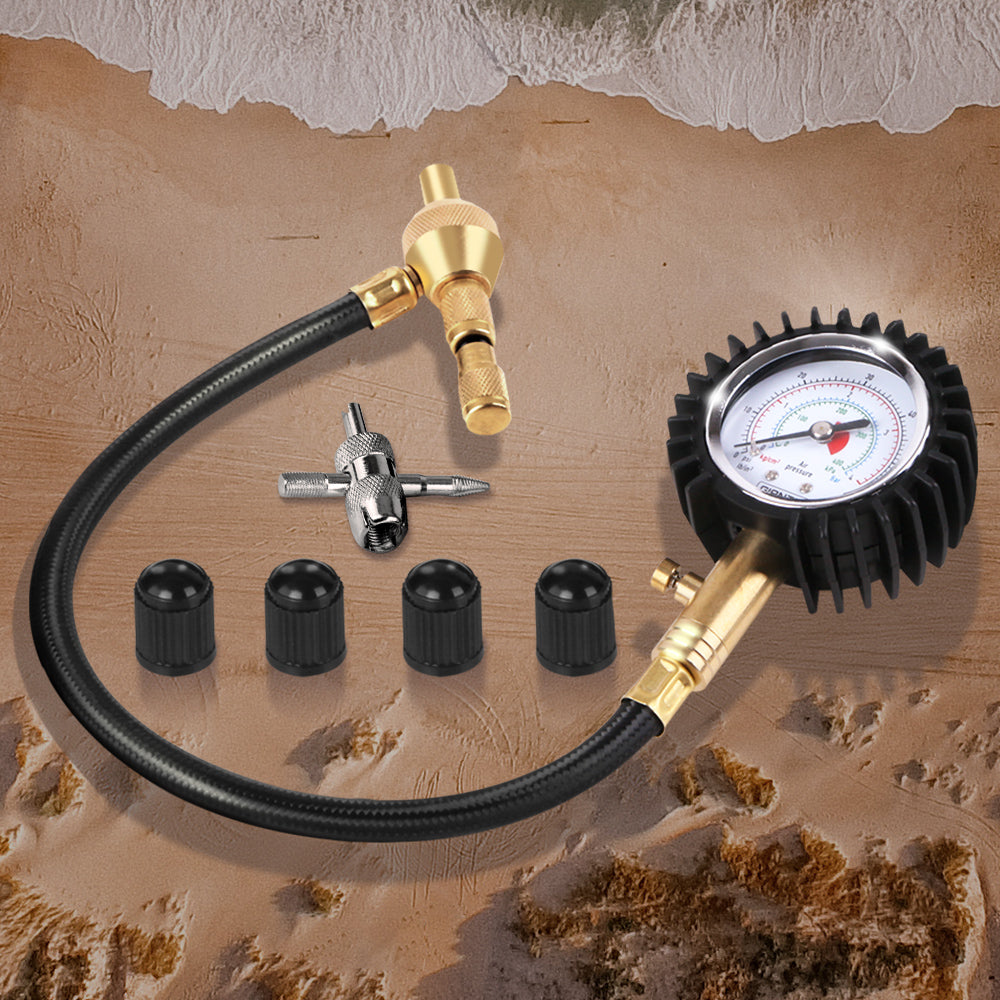 Giantz Tyre Deflator with Pressure Gauge