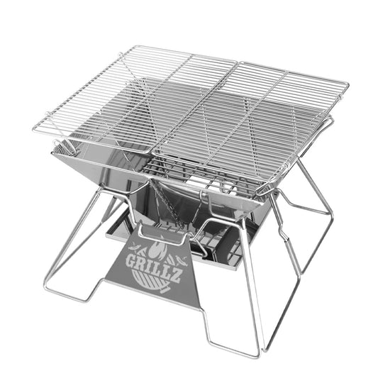 Foldable Portable Fire Pit Grill with Carry Bag 2.5kg