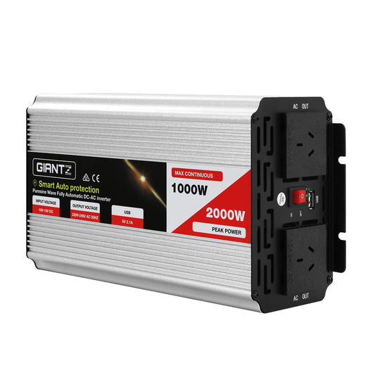 Giantz 1000W Pure Sine Wave Inverter 12V-240V