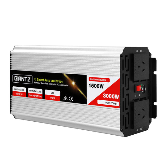 Giantz 1500W Pure Sine Wave Inverter 12V-240V