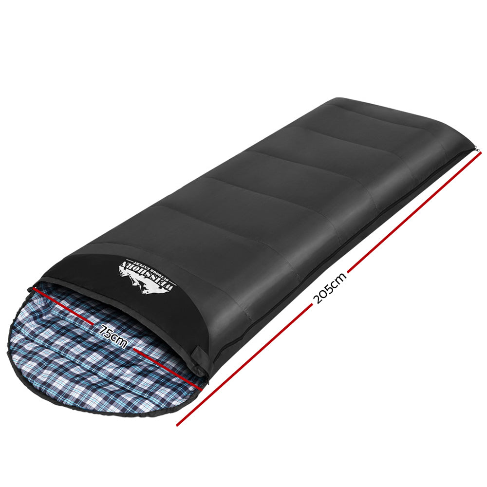 Weisshorn Single Sleeping Bag Grey 0C