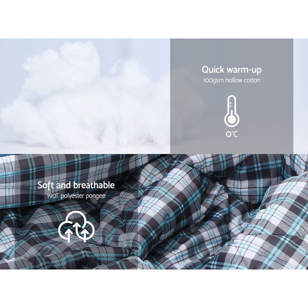 Weisshorn Single Sleeping Bag Grey 0C