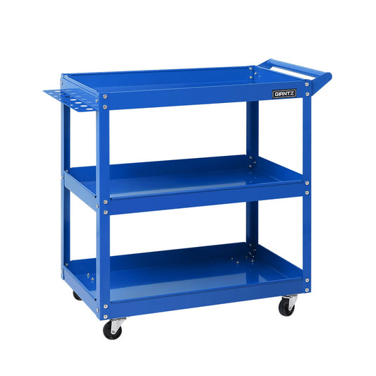 3-Tier Tool Cart Trolley Organizer Blue