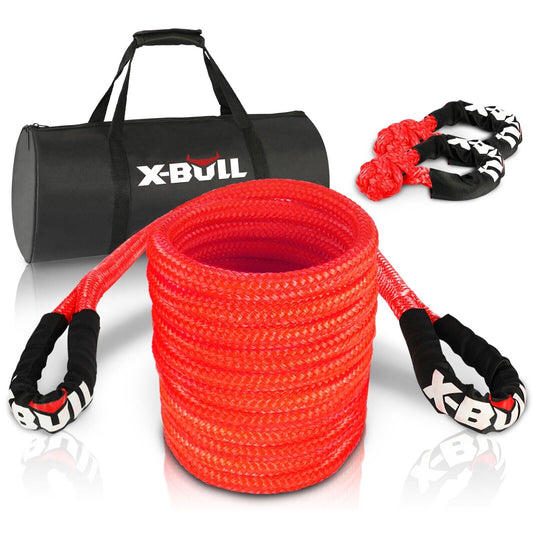 X-BULL 30,000lbs Kinetic Rope + 2x Soft Shackles