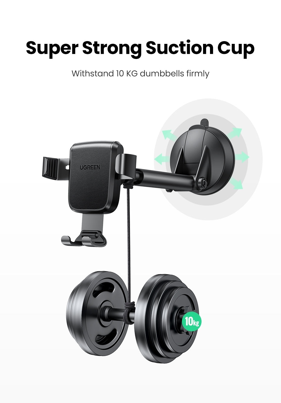 Gravity Suction Cup Phone Holder