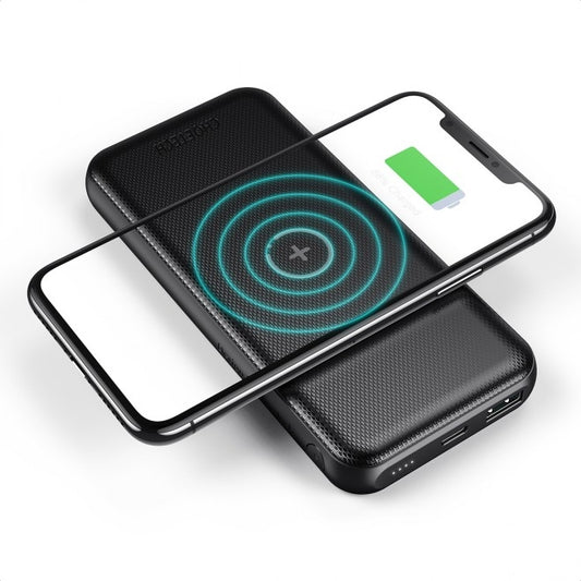 10000mAh Wired & Wireless Power Bank